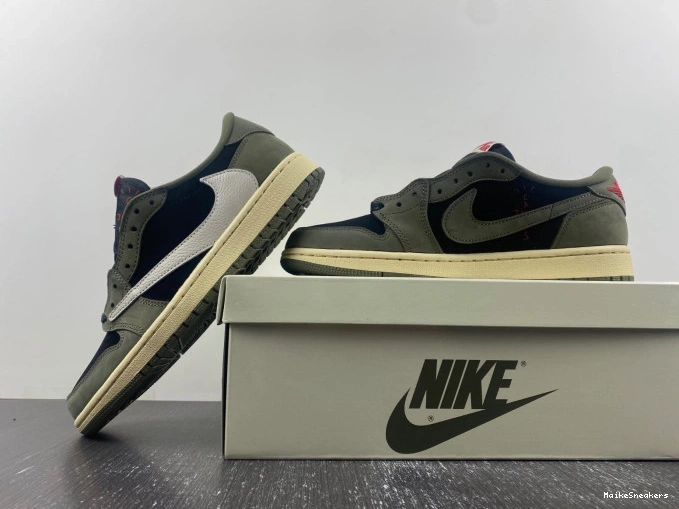 MaikeSneakers SP LOW X JORDAN AIR OG 'BLACK DM7866-002 OLIVE' TRAVIS SCOTT 1 0725